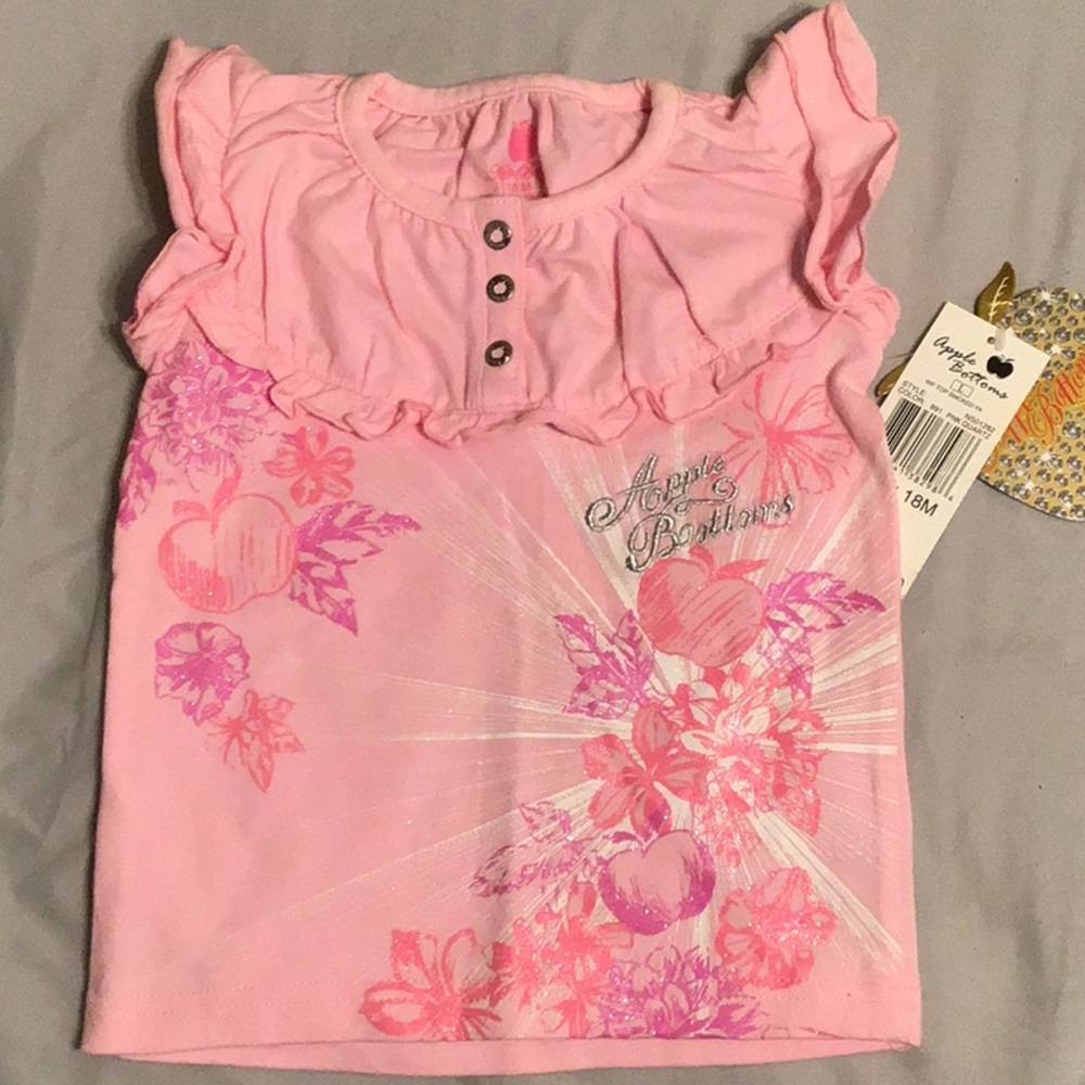 Baby Girls 18 months APPLE BOTTOMS Top Shirt NWT